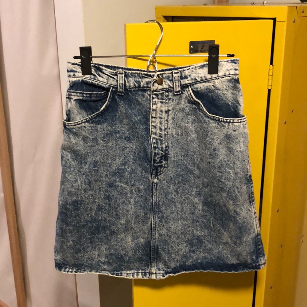 Vintage Marled Denim Skirt